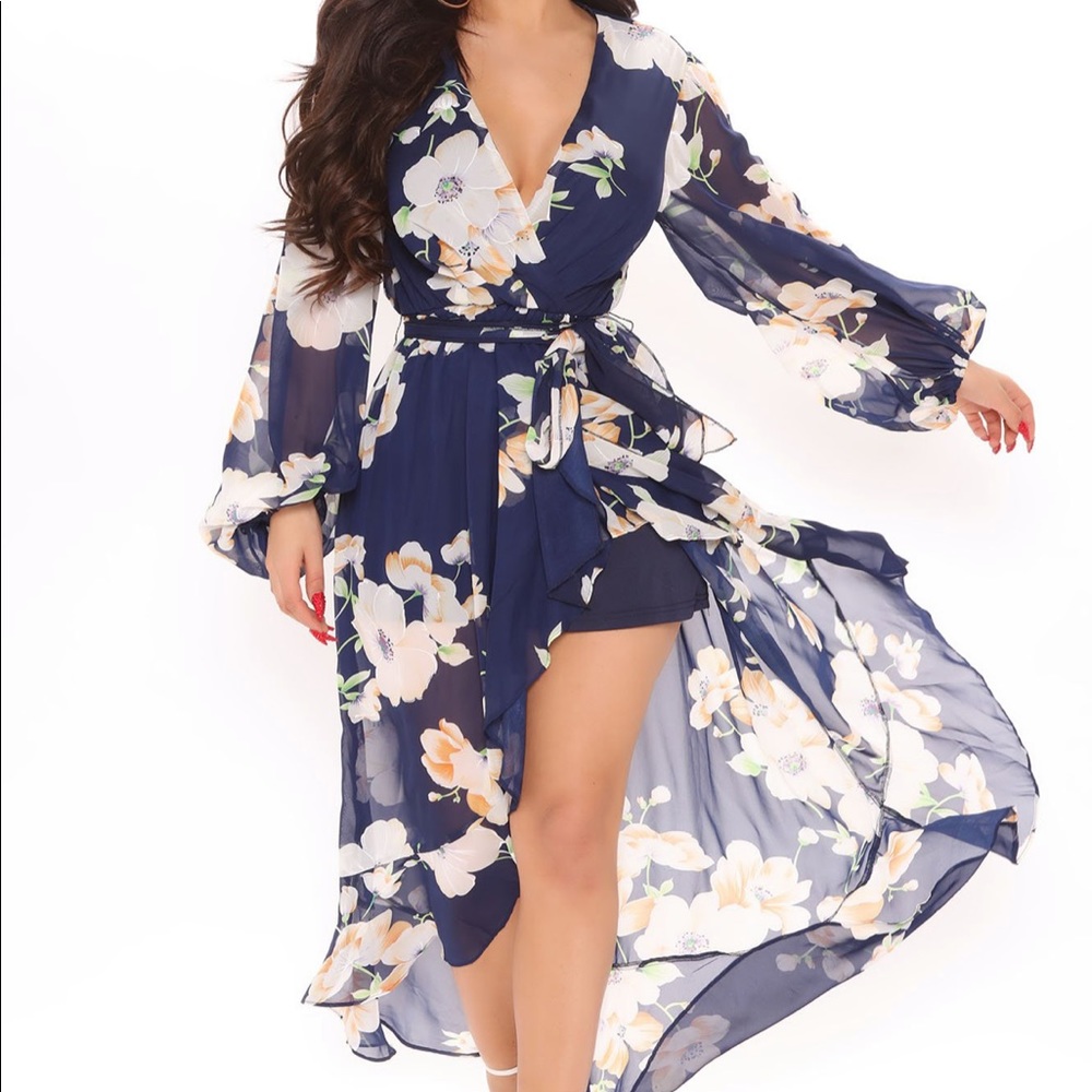 Fashion Nova Floral Fever midi dress SOLD OUT med
